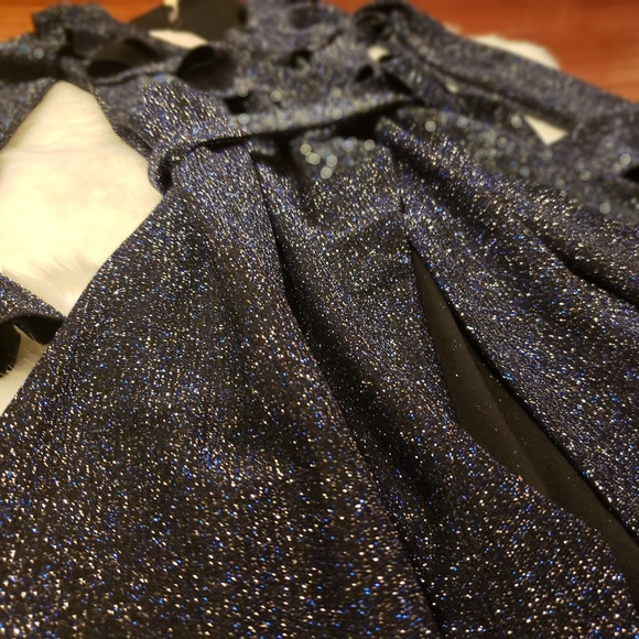 Free People One More Time Shimmer Midi Wrap Dress - Picture 7 of 8